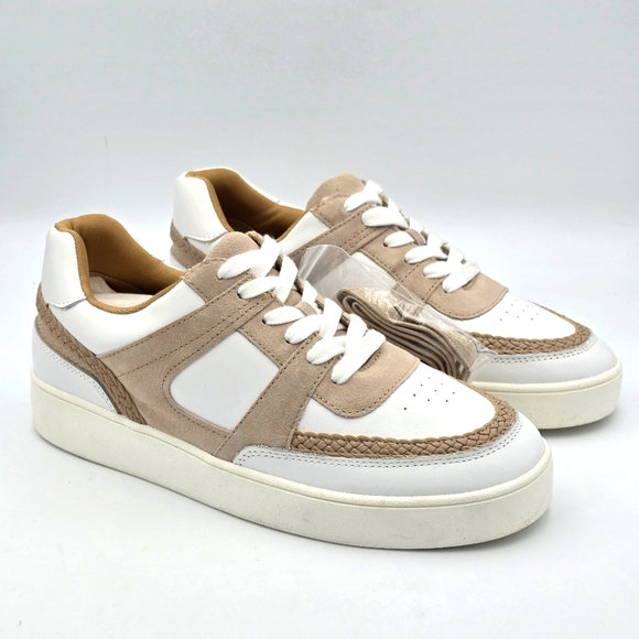 Lucky Brand Shoes - NWOT Lucky Brand Halinna Lace-Up Sneakers, White/Tan, Women's 11M